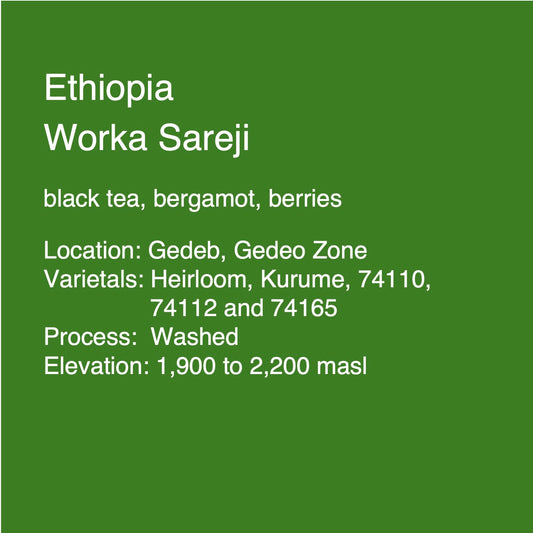 Ethiopia Worka Sareji - Microlot