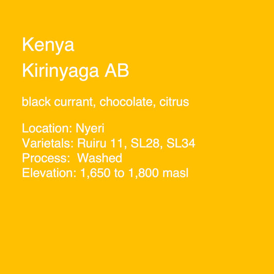 Kenya Kirinyaga AB - Regional Coffee