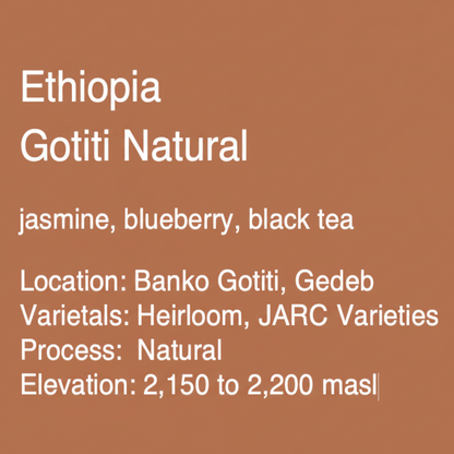 Ethiopia Gotiti Natural - Microlot