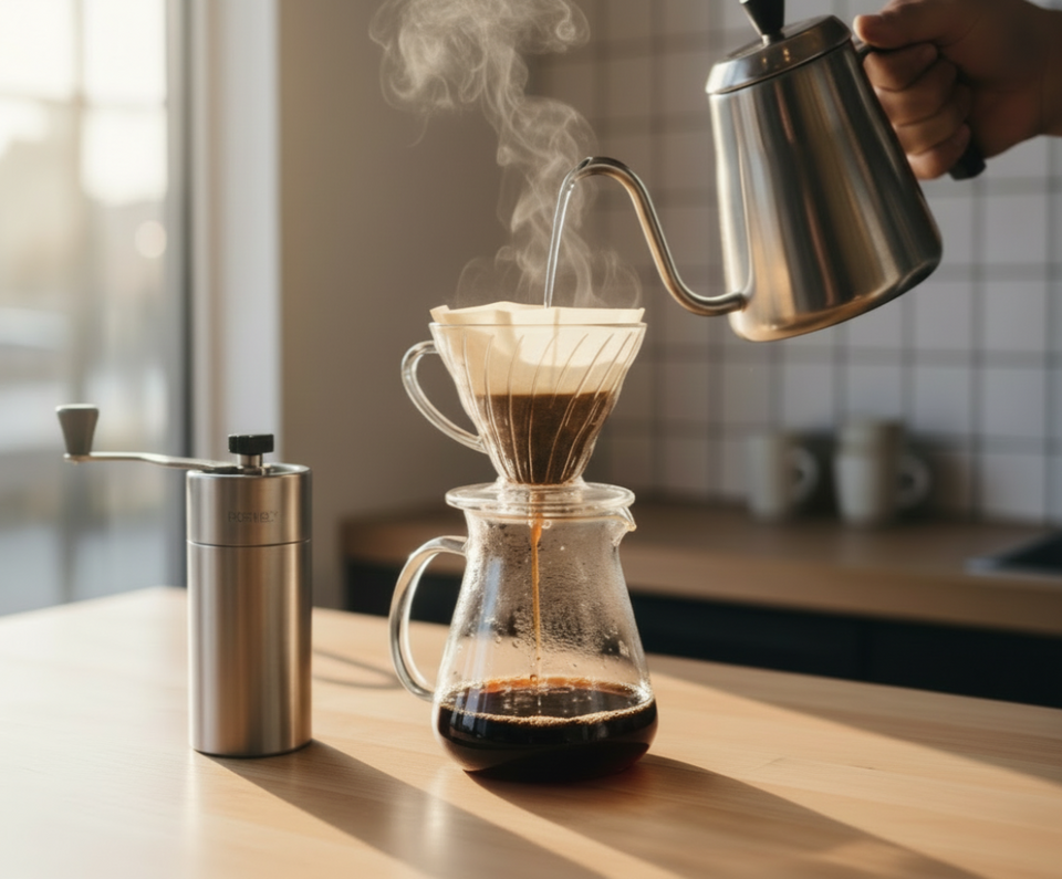 use a Porlex hand grinder